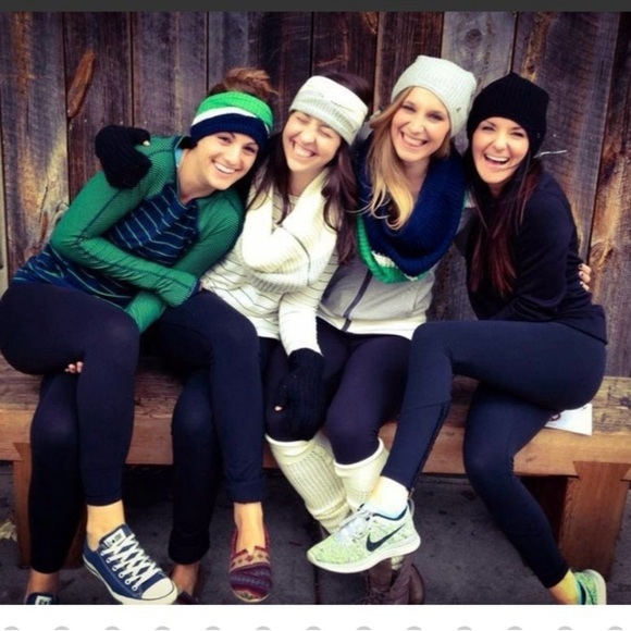 Lululemon Full Tilt L/S Slalom Stripe Inkwell Hyper Stripe Green Bean Inkwell 6 - Picture 4 of 11